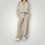 Women's Two-piece Trouser Lounge Set with hood and zip