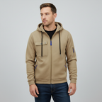 Men's Hooded Utility Jacket – Casual Zip-Up Layer