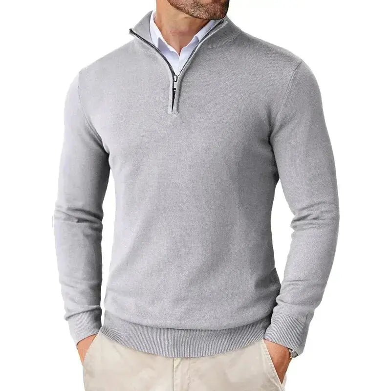 Men's Classic Half-Zip Jumper – Soft Knit
