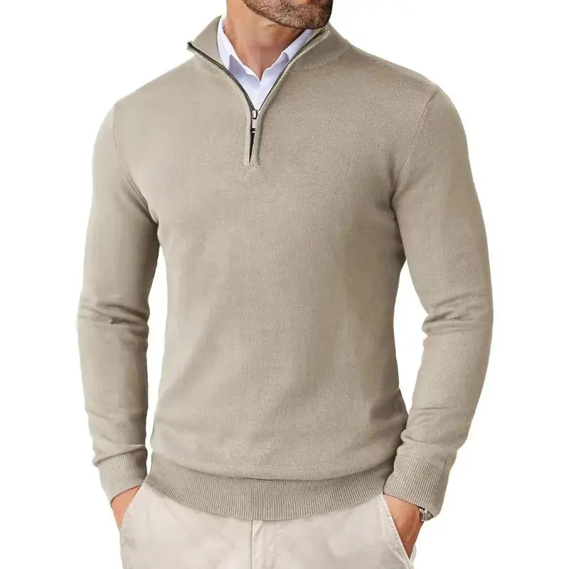 Men's Classic Half-Zip Jumper – Soft Knit