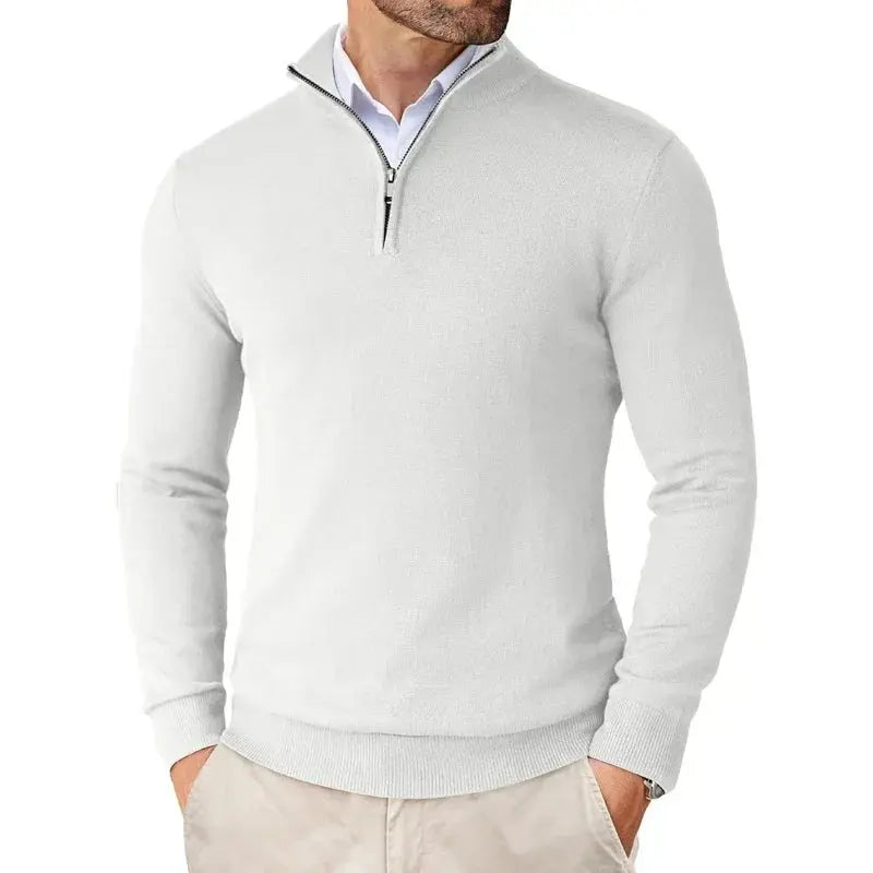 Men's Classic Half-Zip Jumper – Soft Knit