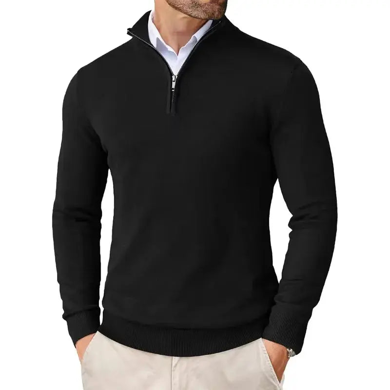 Men's Classic Half-Zip Jumper – Soft Knit