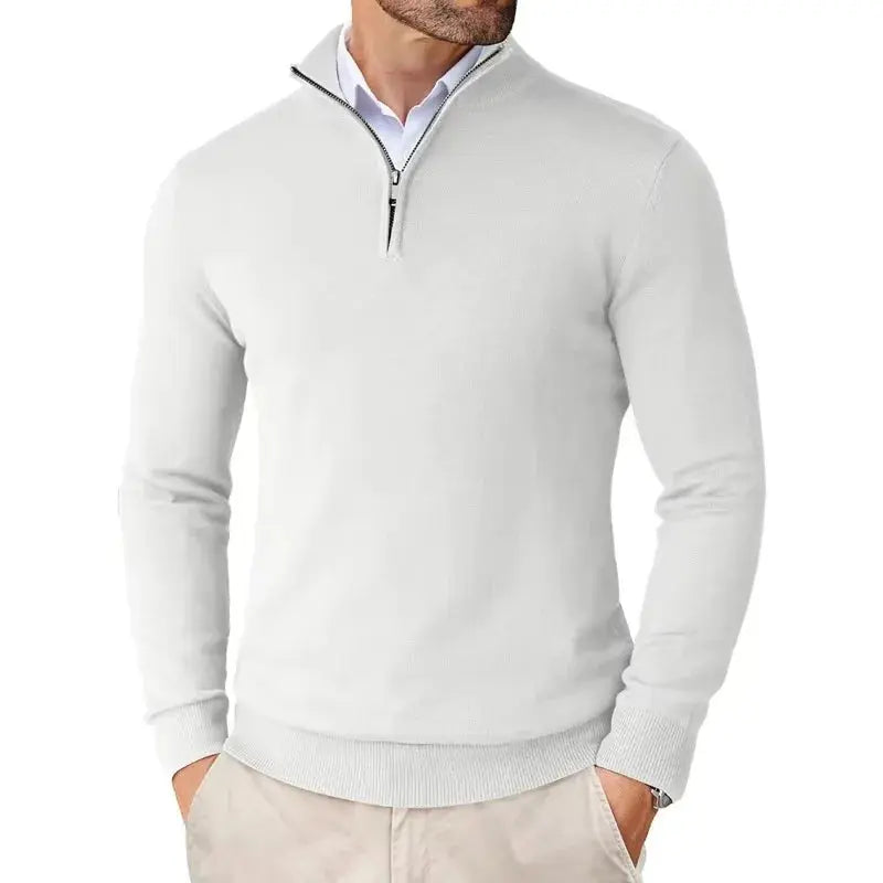 Men's Classic Half-Zip Jumper – Soft Knit