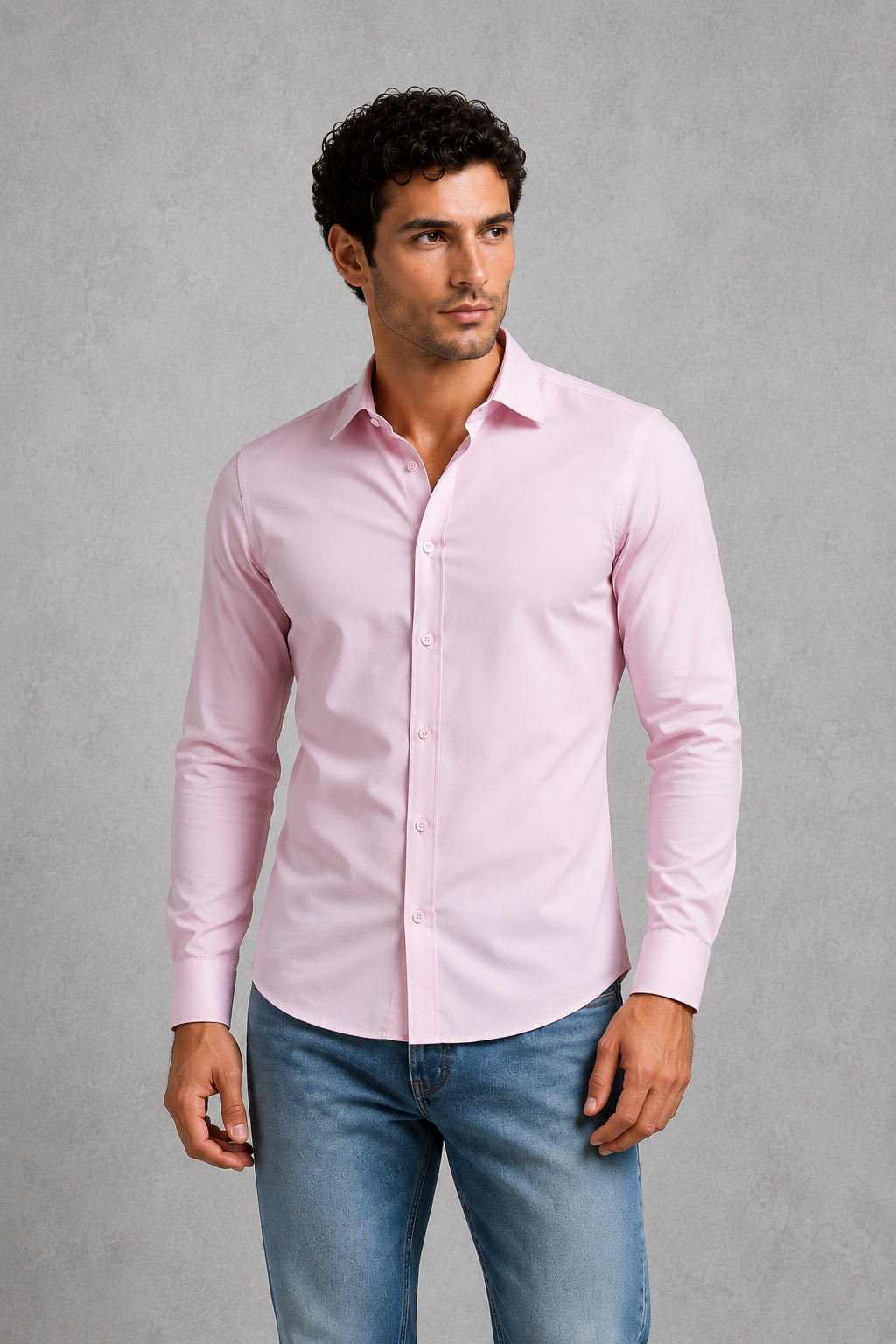 Men's Wrinkle-Free Formal Shirt – Point Collar, Twelve Colours
