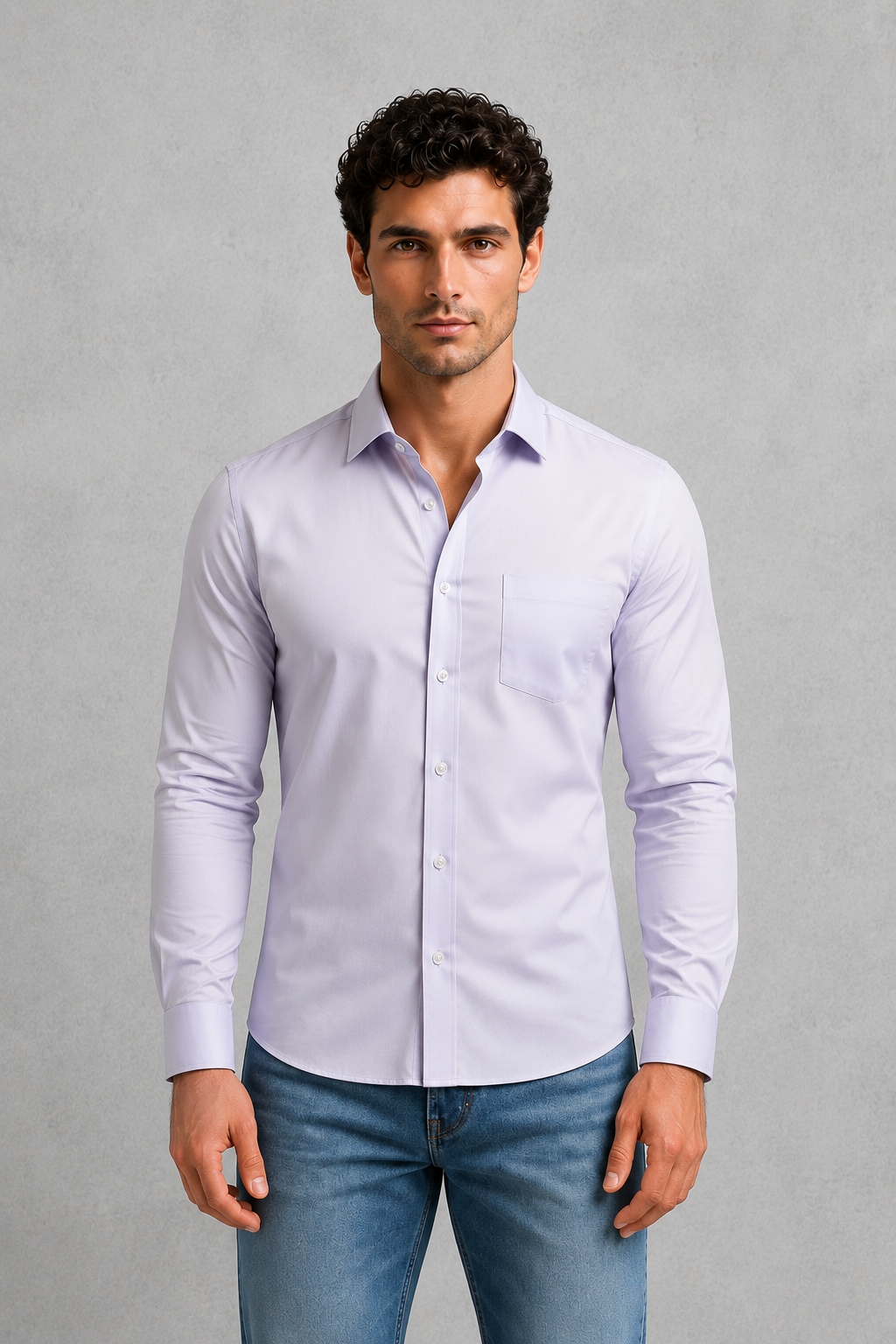 Men's Wrinkle-Free Formal Shirt – Point Collar, Twelve Colours