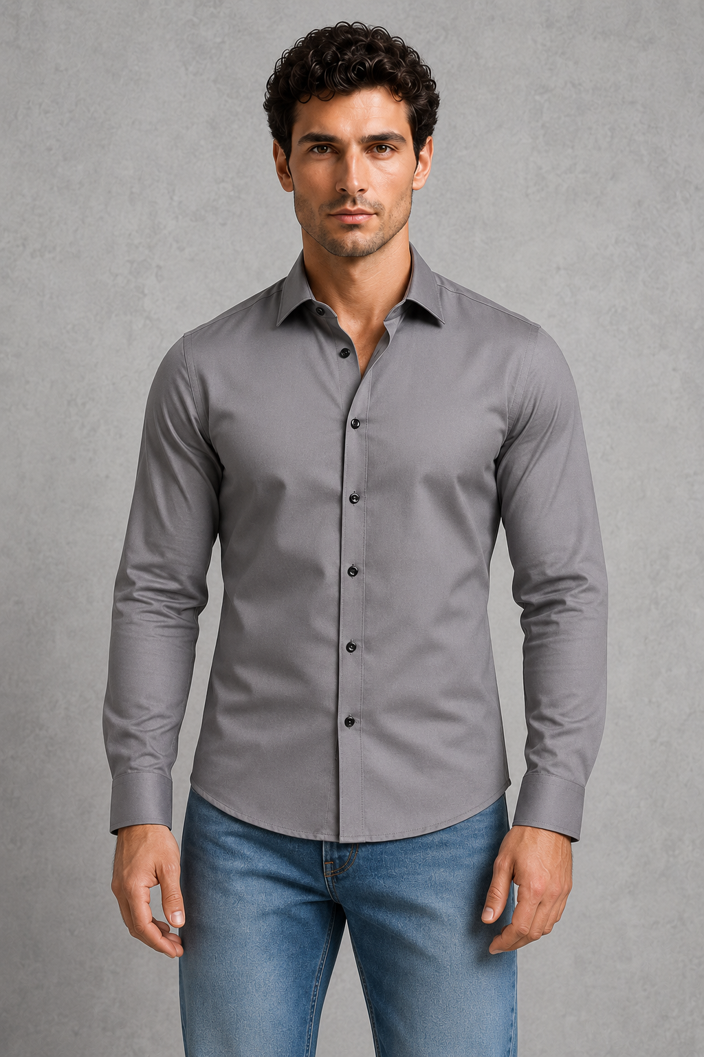 Men's Wrinkle-Free Formal Shirt – Point Collar, Twelve Colours