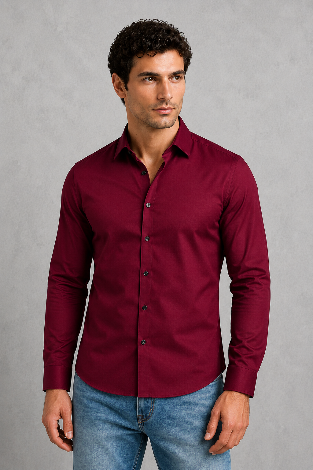 Men's Wrinkle-Free Formal Shirt – Point Collar, Twelve Colours