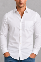 Men's Wrinkle-Free Formal Shirt – Point Collar, Twelve Colours