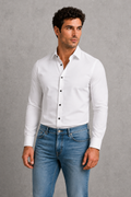 Men's Wrinkle-Free Formal Shirt – Point Collar, Twelve Colours
