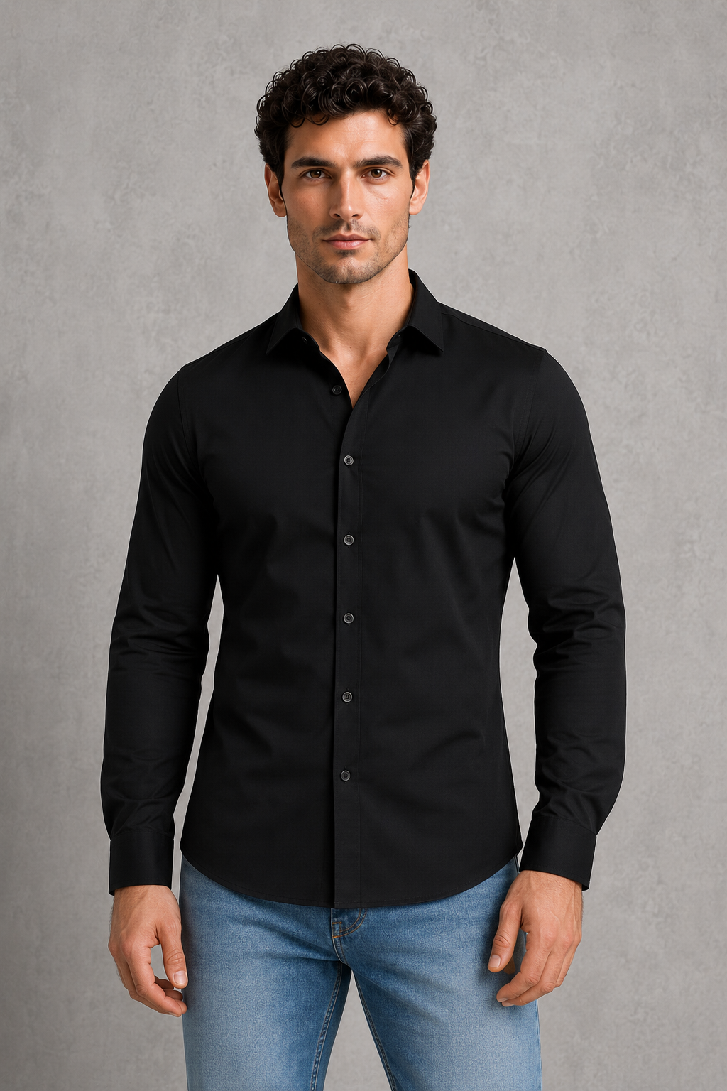 Men's Wrinkle-Free Formal Shirt – Point Collar, Twelve Colours