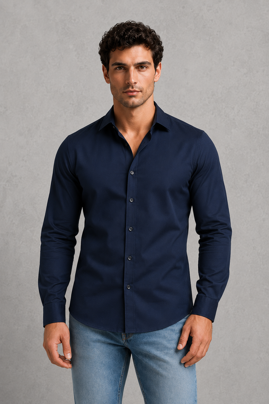 Men's Wrinkle-Free Formal Shirt – Point Collar, Twelve Colours