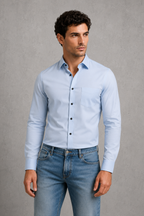 Men's Wrinkle-Free Formal Shirt – Point Collar, Twelve Colours