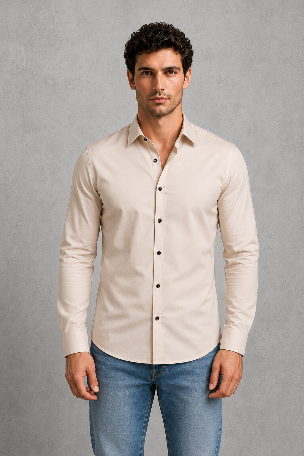 Men's Wrinkle-Free Formal Shirt – Point Collar, Twelve Colours