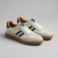 Men's Retro Lace-Up Trainers – Cushioned, Breathable Mesh Panels