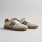 Men's Retro Lace-Up Trainers – Cushioned, Breathable Mesh Panels