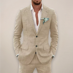 Men's Lightweight Single-Breasted Suit – Two-Piece Summer Tailoring