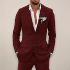Men's Lightweight Single-Breasted Suit – Two-Piece Summer Tailoring