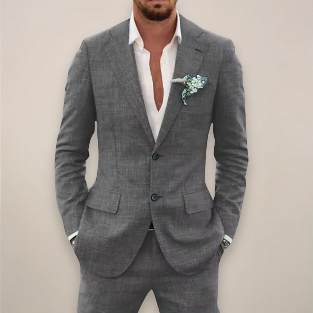 Men's Lightweight Single-Breasted Suit – Two-Piece Summer Tailoring