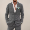 Men's Lightweight Single-Breasted Suit – Two-Piece Summer Tailoring