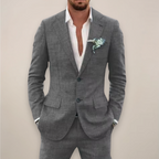 Men's Lightweight Single-Breasted Suit – Two-Piece Summer Tailoring