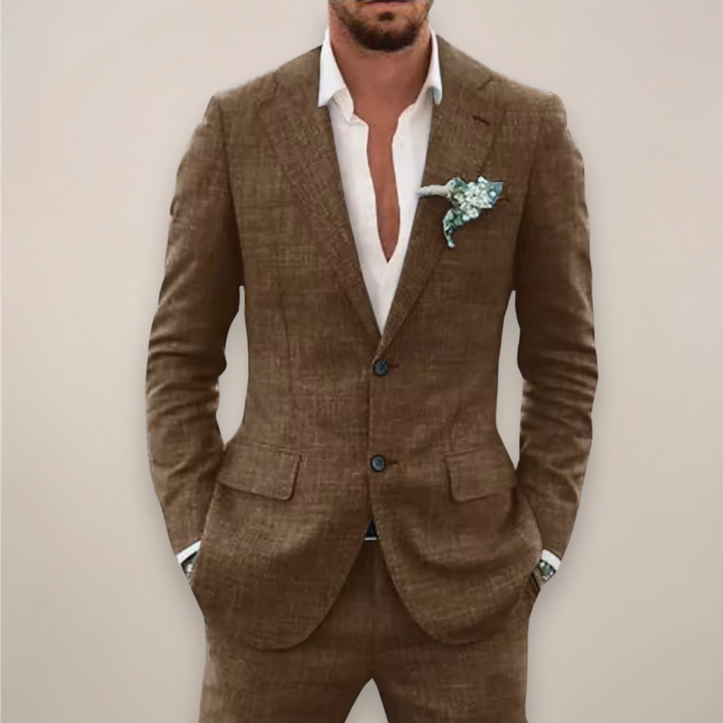 Men's Lightweight Single-Breasted Suit – Two-Piece Summer Tailoring