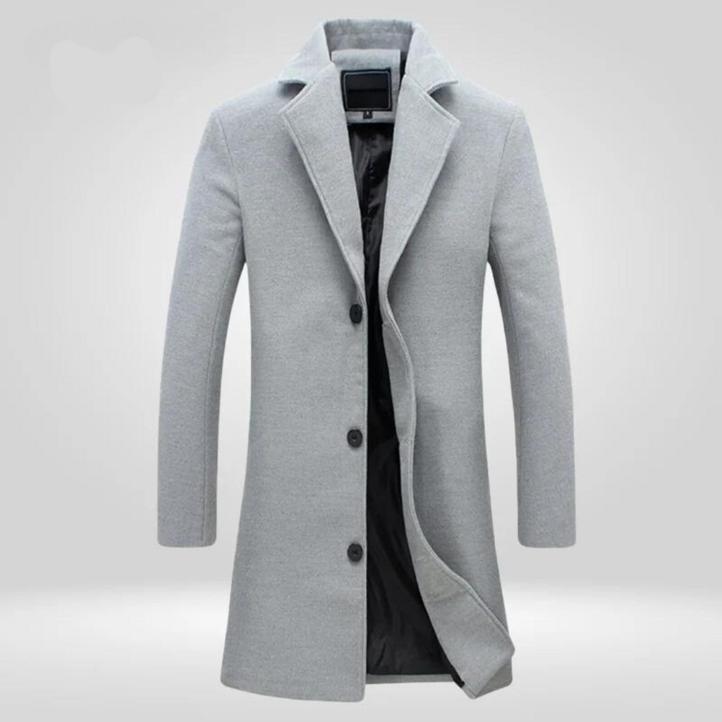 Men's Tailored Winter Overcoat – Classic Longline Layer