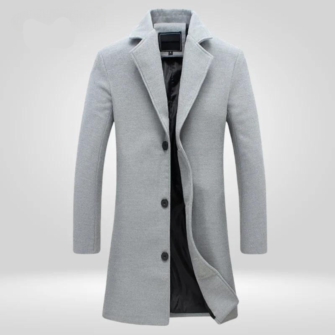 Men's Tailored Winter Overcoat – Classic Longline Layer