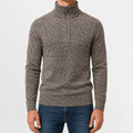 Men's Zip-up Jumper with Mock Neck – Style 3