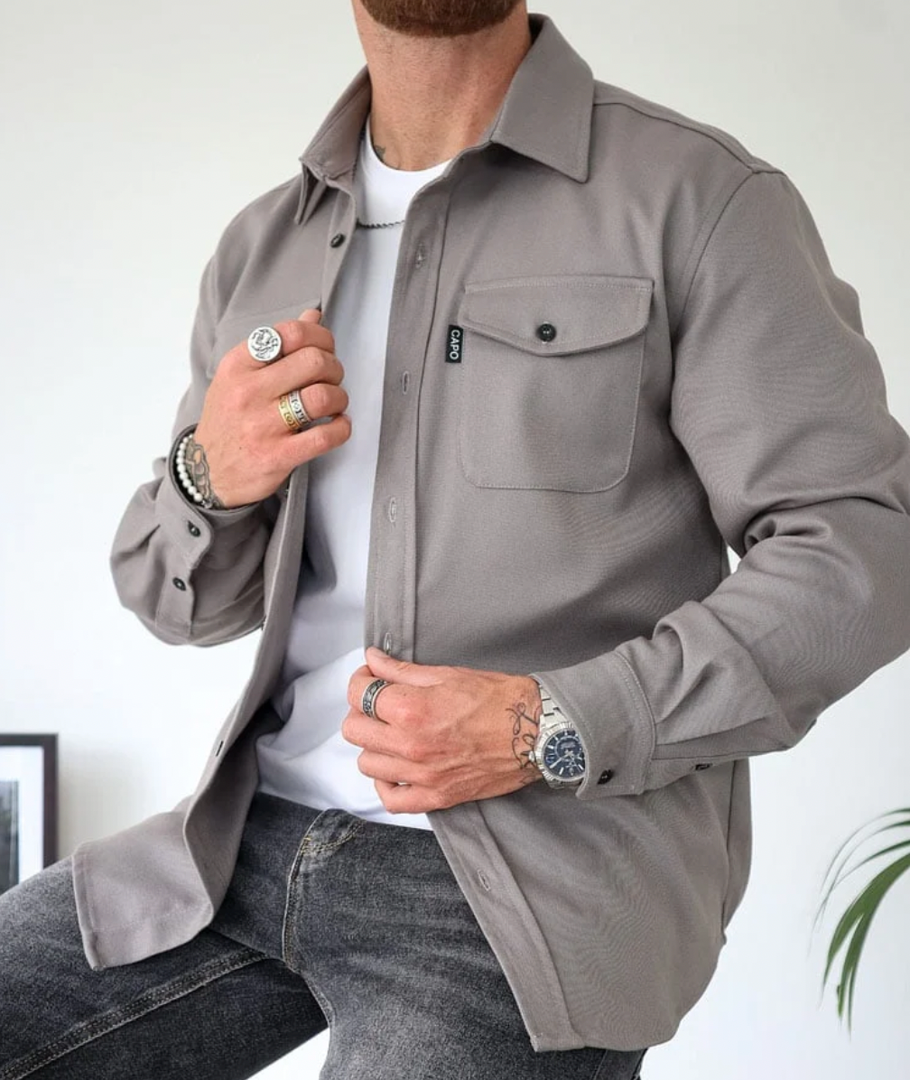 Men's Modern Fit Shirt in Soft-Touch Fabric