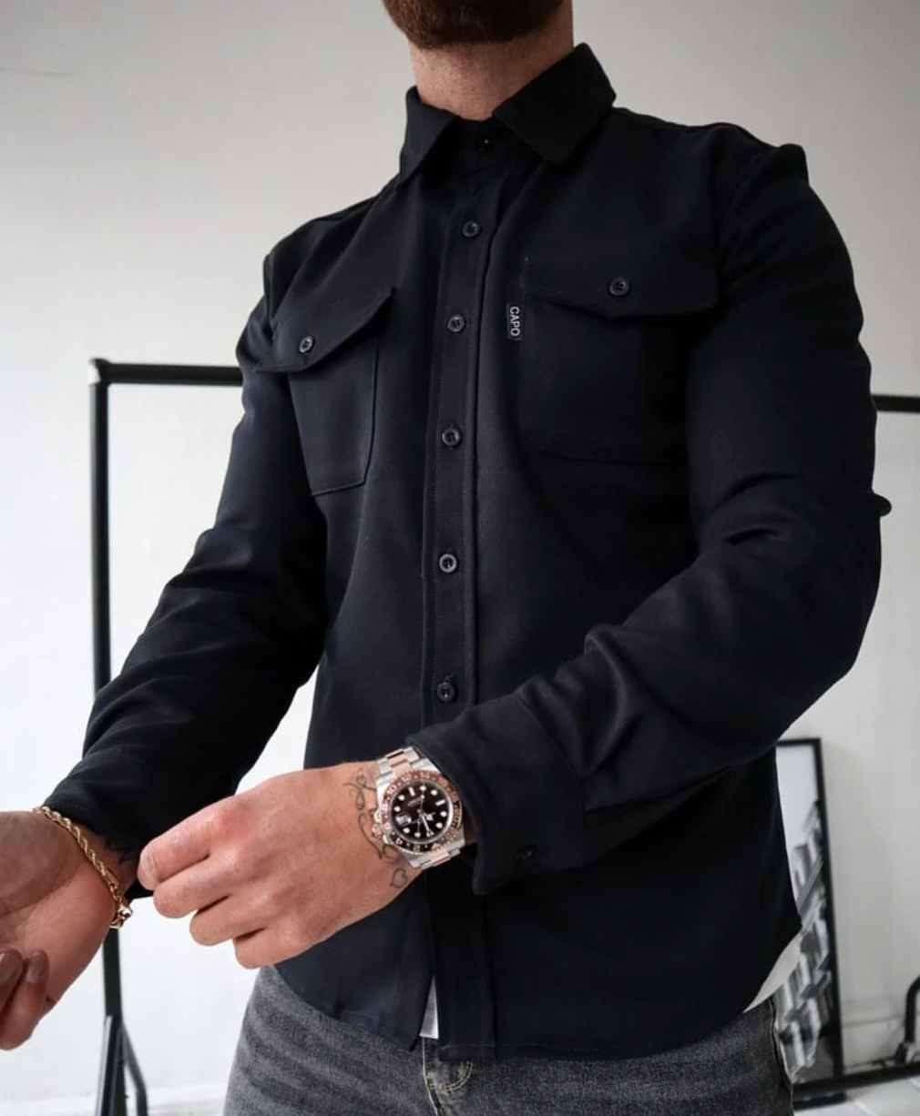 Men's Modern Fit Shirt in Soft-Touch Fabric
