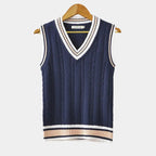 Men's V-Neck Cable Knit Slipover