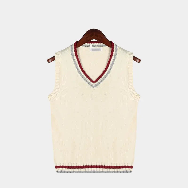 Men's V-Neck Cable Knit Slipover