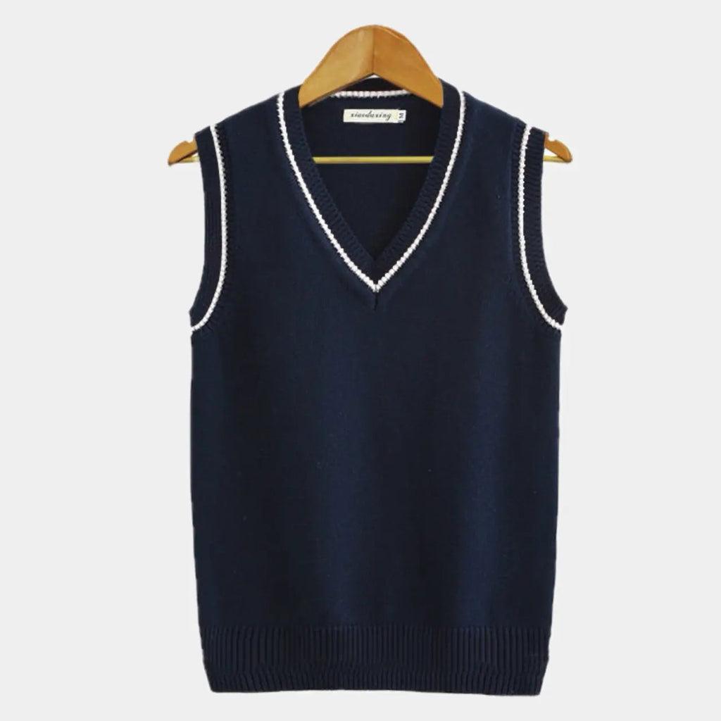 Men's V-Neck Cable Knit Slipover