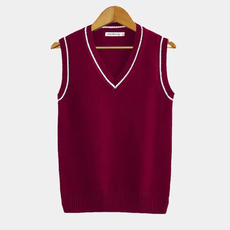 Men's V-Neck Cable Knit Slipover