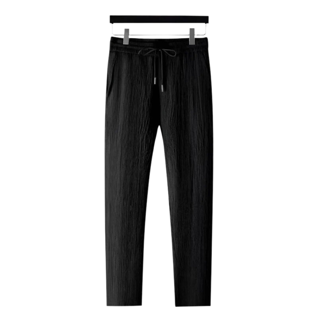 Men's Cotton Polo and Trouser Co-Ord – Monochrome