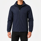 Men's Rain Jacket with Zip Front