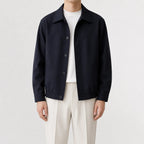 Men's Trench Coat with Classic Collar