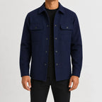 Men's Overshirt with Mandarin Collar – Style 2