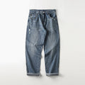 Men's Vintage-Wash Baggy Jeans – Relaxed Wide-Leg Denim