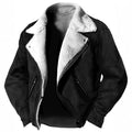 Men's faux fur-Lined suede-look Biker Jacket