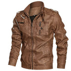 Men's Multi-Pocket leather-look Jacket – Vintage Utility Layer