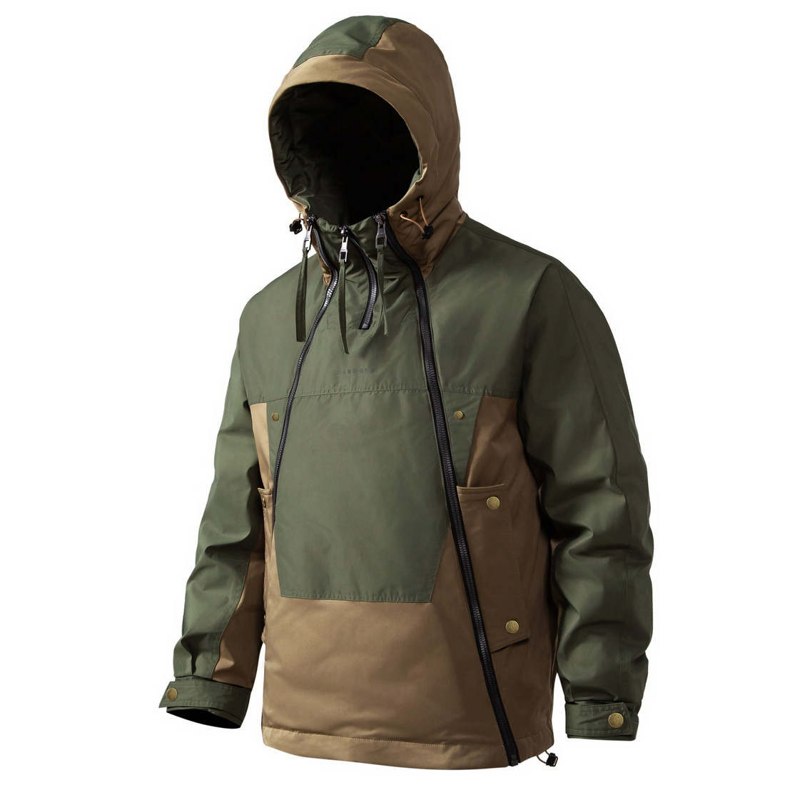 Men's Waterproof Hooded Down Anorak Jacket