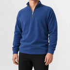 Men's Zip-up Jumper with Mock Neck – Style 4