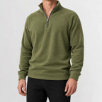 Men's Zip-up Jumper with Mock Neck – Style 4