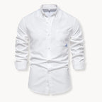 Men's Button-Down Collar Shirt in Light Grey