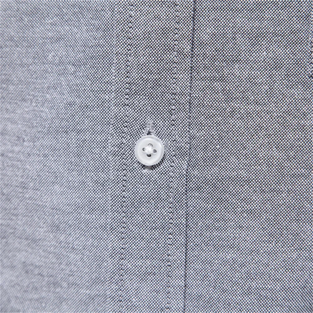 Men's Button-Down Collar Shirt in Light Grey