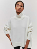 Women's Turtleneck Jumper – Orange
