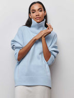 Women's Turtleneck Jumper – Orange