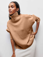 Women's Turtleneck Jumper – Orange