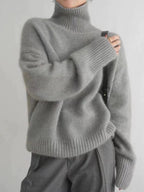 Women's Turtleneck Jumper – Beige
